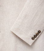 Blazer Hombre 100% Lino Beige