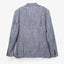 Blazer Hombre 100% Lino Azul Melange