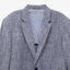 Blazer Hombre 100% Lino Azul Melange
