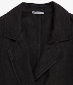 Blazer Mujer 100% Lino italiano Fiore Lino Negro