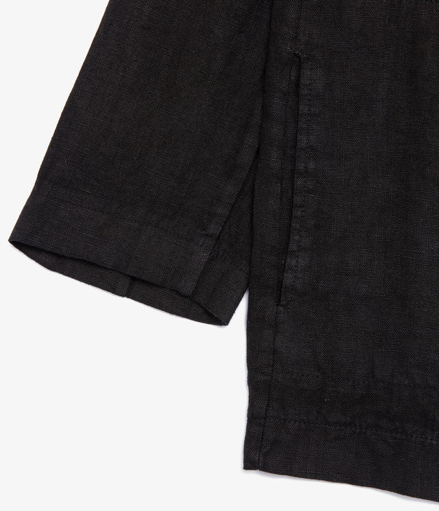 Blazer Mujer 100% Lino italiano Fiore Lino Negro