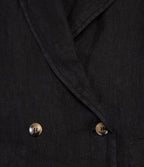 Blazer Mujer 100% Lino italiano Fiore Lino Negro