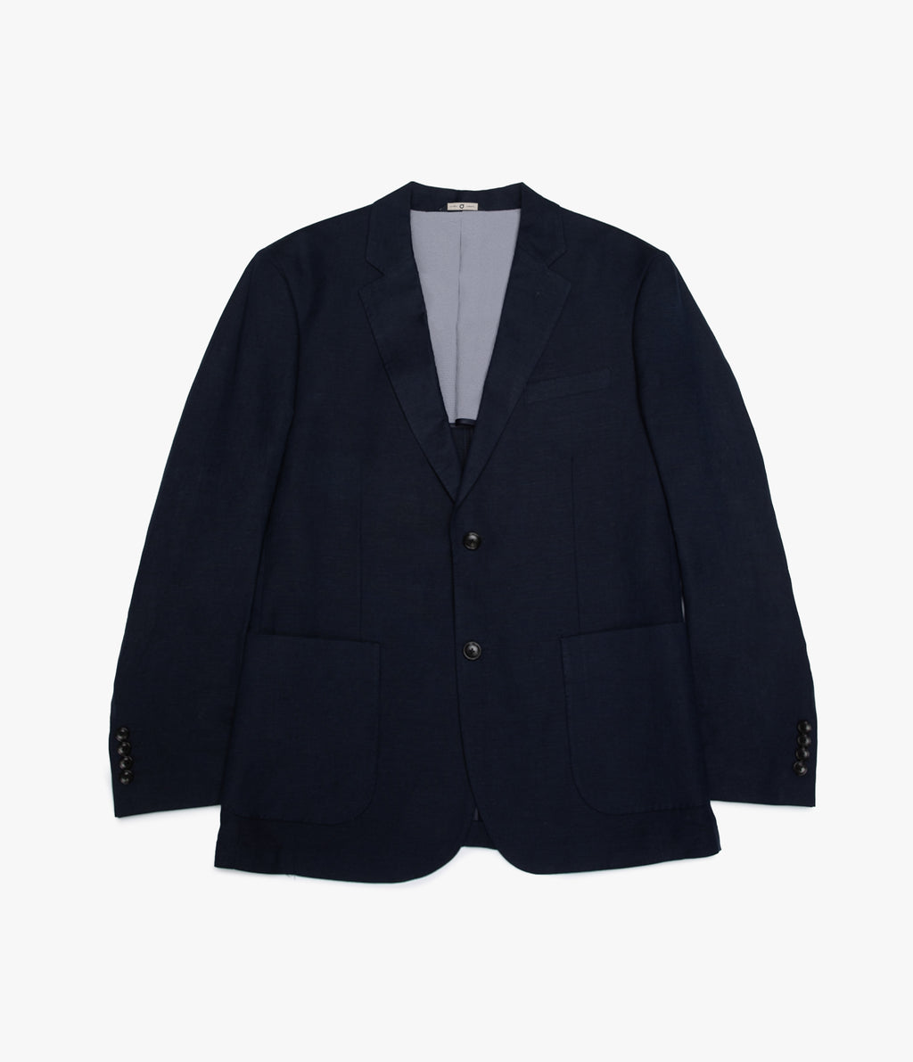 Blazer Hombre Lino Azul Marino