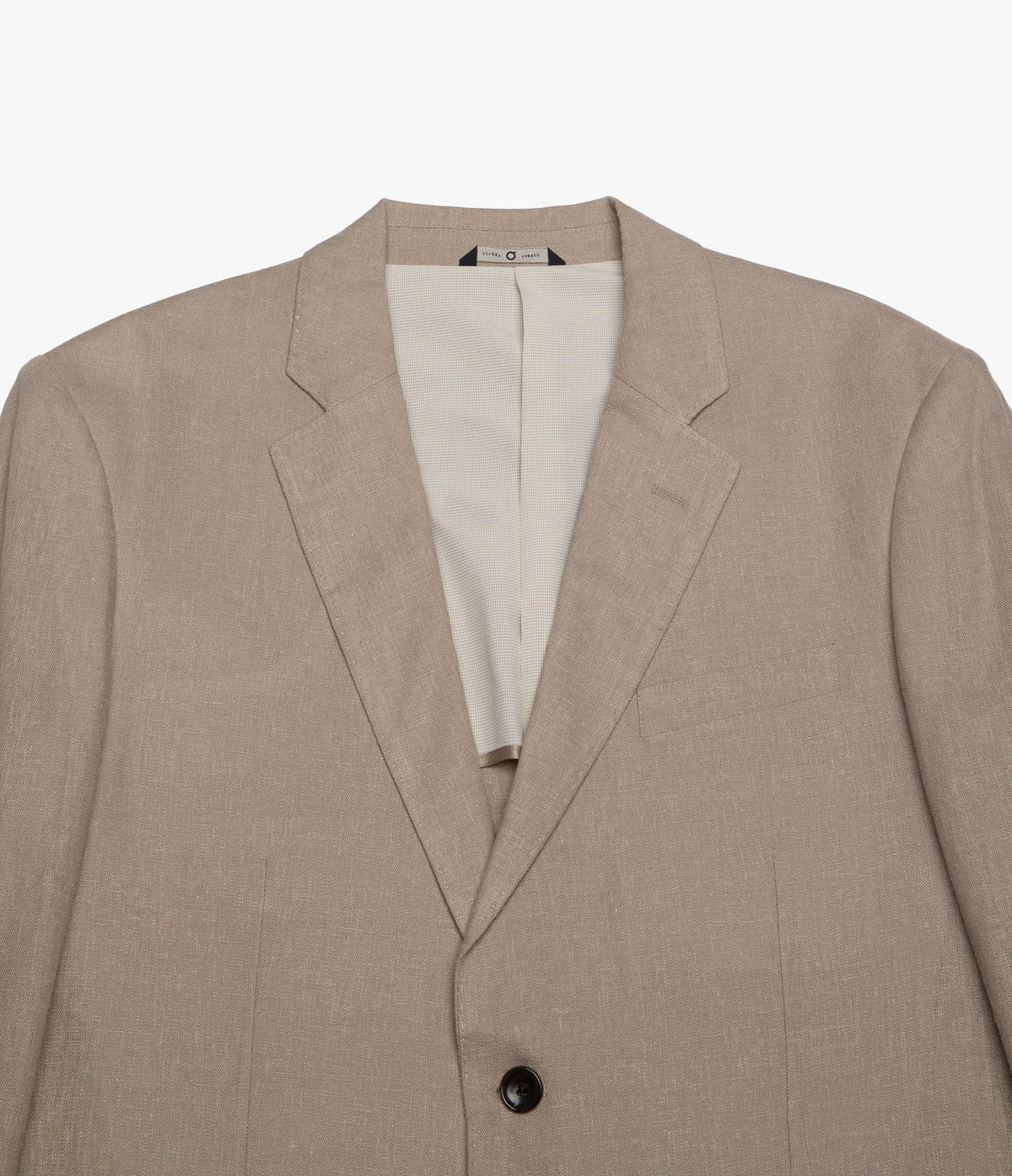 Blazer Hombre Lino Café