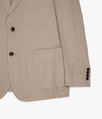 Blazer Hombre Lino Café