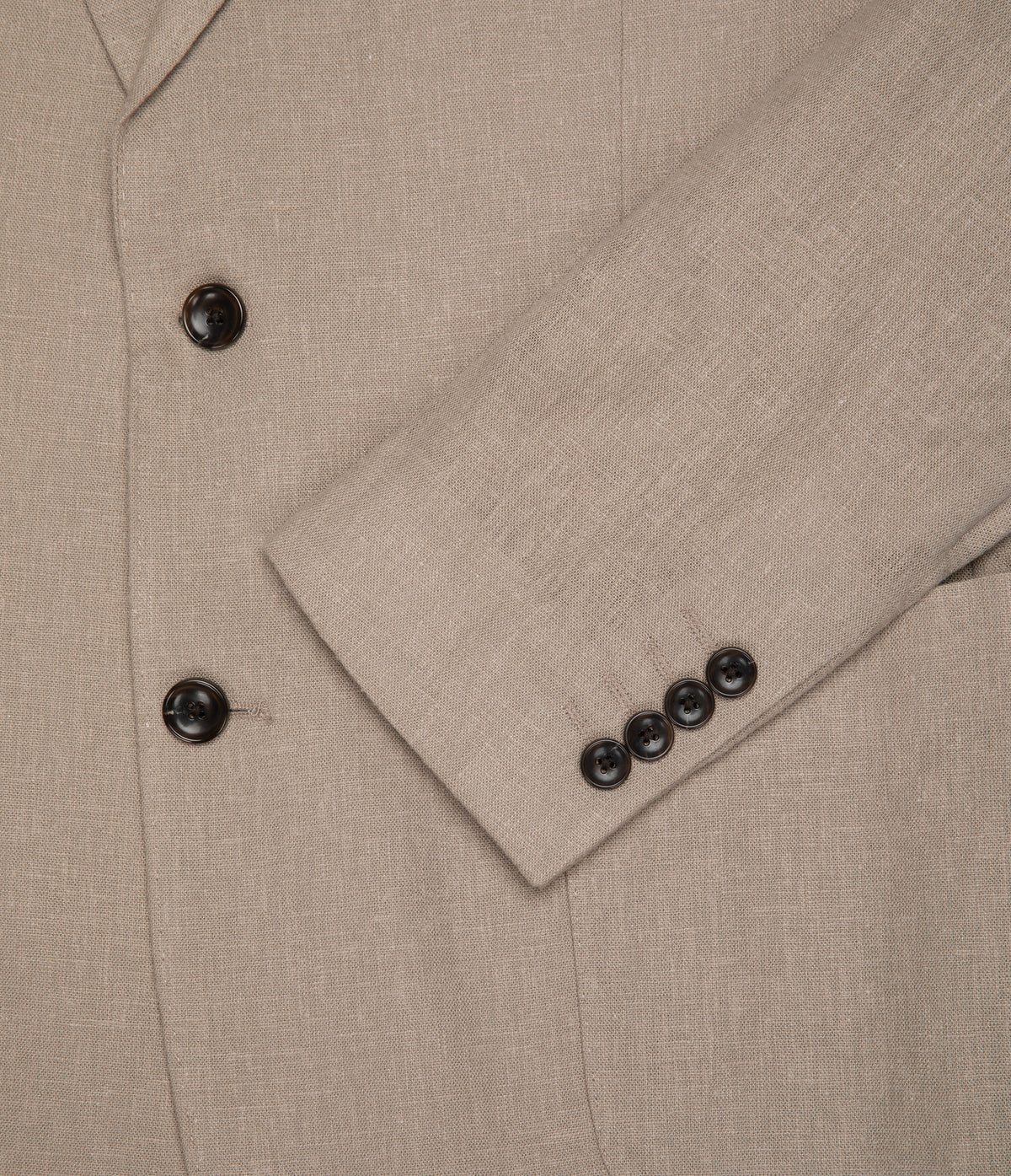 Blazer Hombre Lino Café