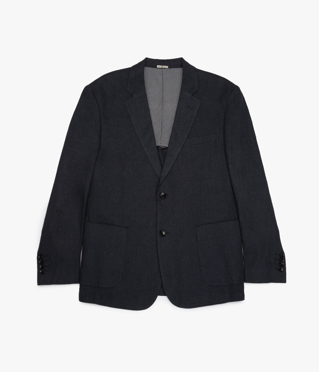 Blazer Hombre Lino Gris Marengo