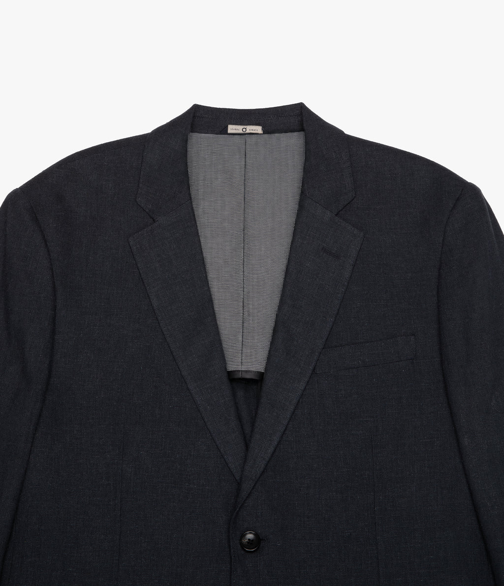 Blazer Hombre Lino Gris Marengo