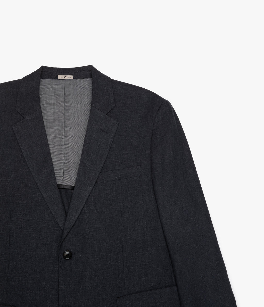 Blazer Hombre Lino Gris Marengo