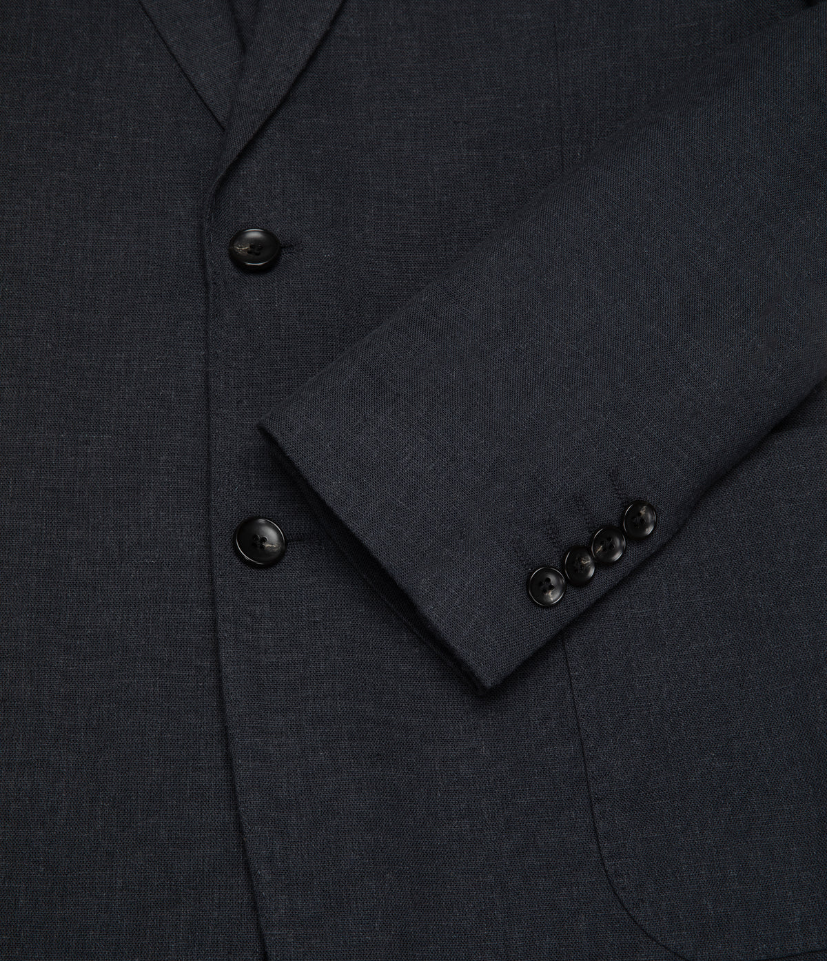 Blazer Hombre Lino Gris Marengo