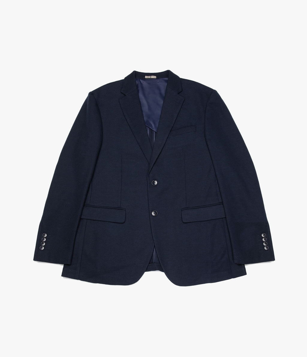 Blazer Hombre Punto Algodón Azul Marino