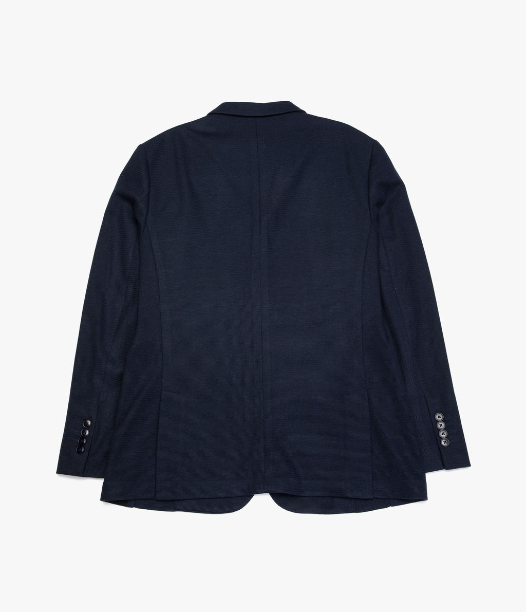 Blazer Hombre Punto Algodón Azul Marino