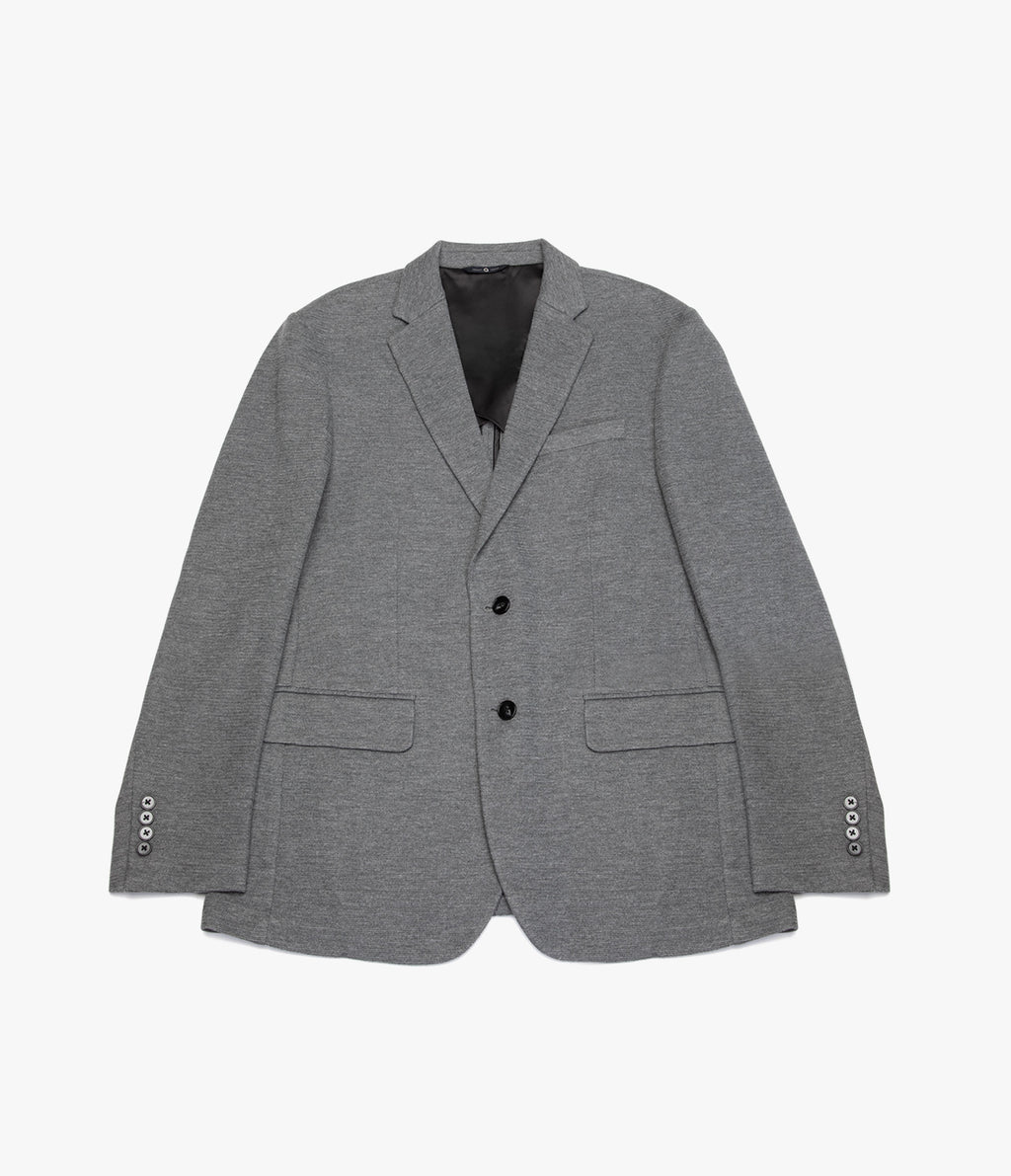 Blazer Hombre Punto Algodón Gris Marengo