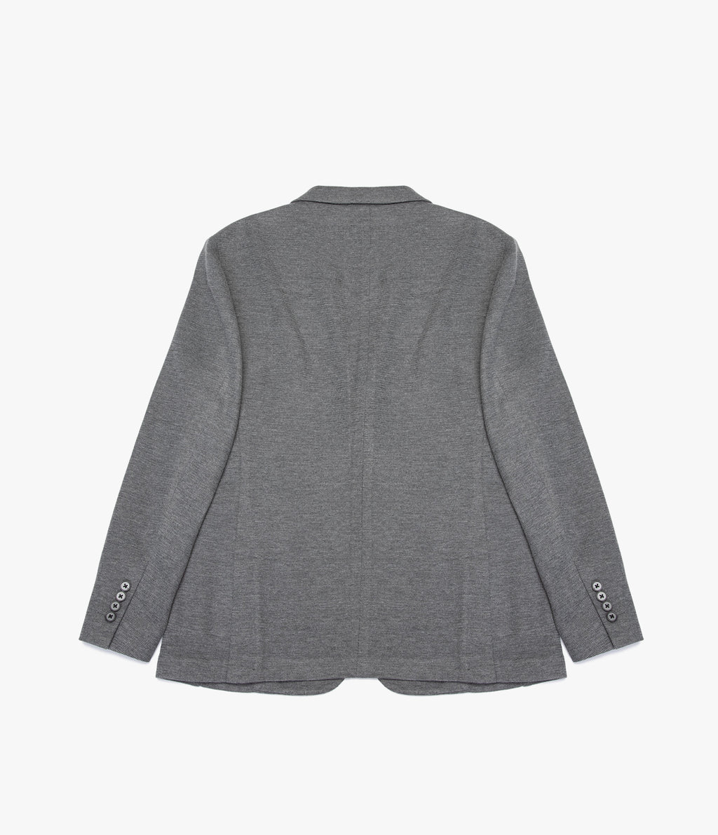 Blazer Hombre Punto Algodón Gris Marengo