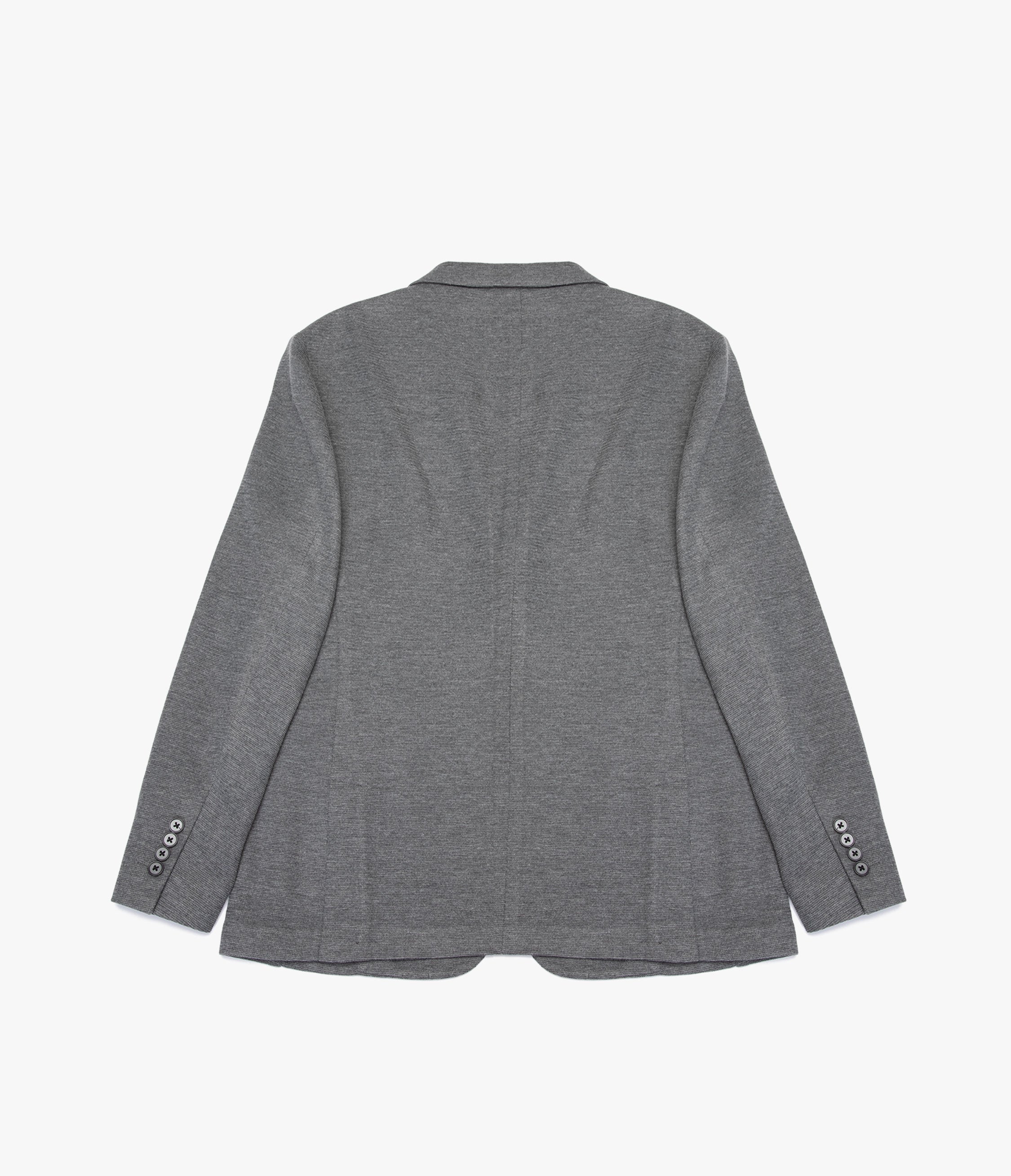 Blazer Hombre Punto Algodón Gris Marengo