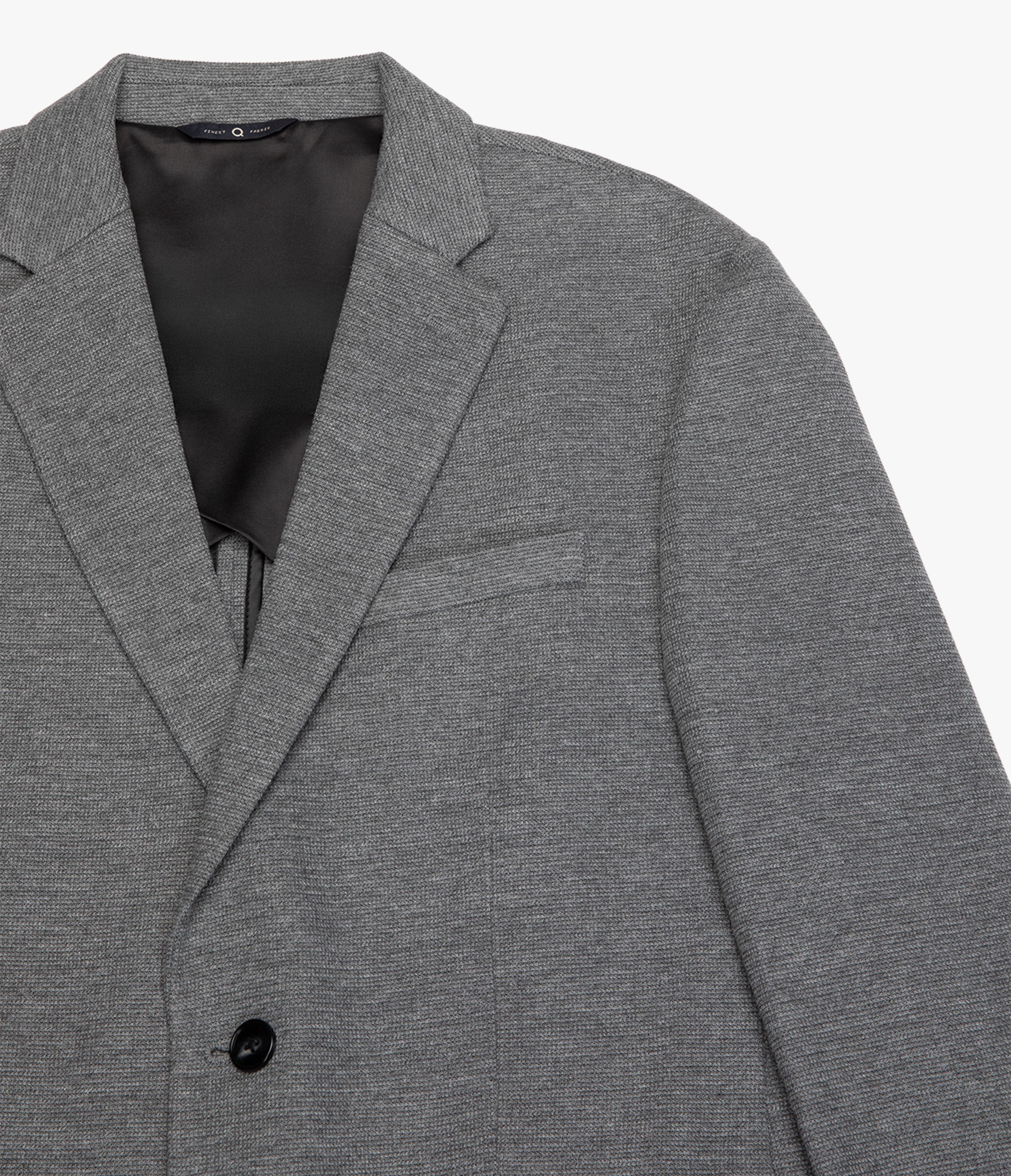 Blazer Hombre Punto Algodón Gris Marengo