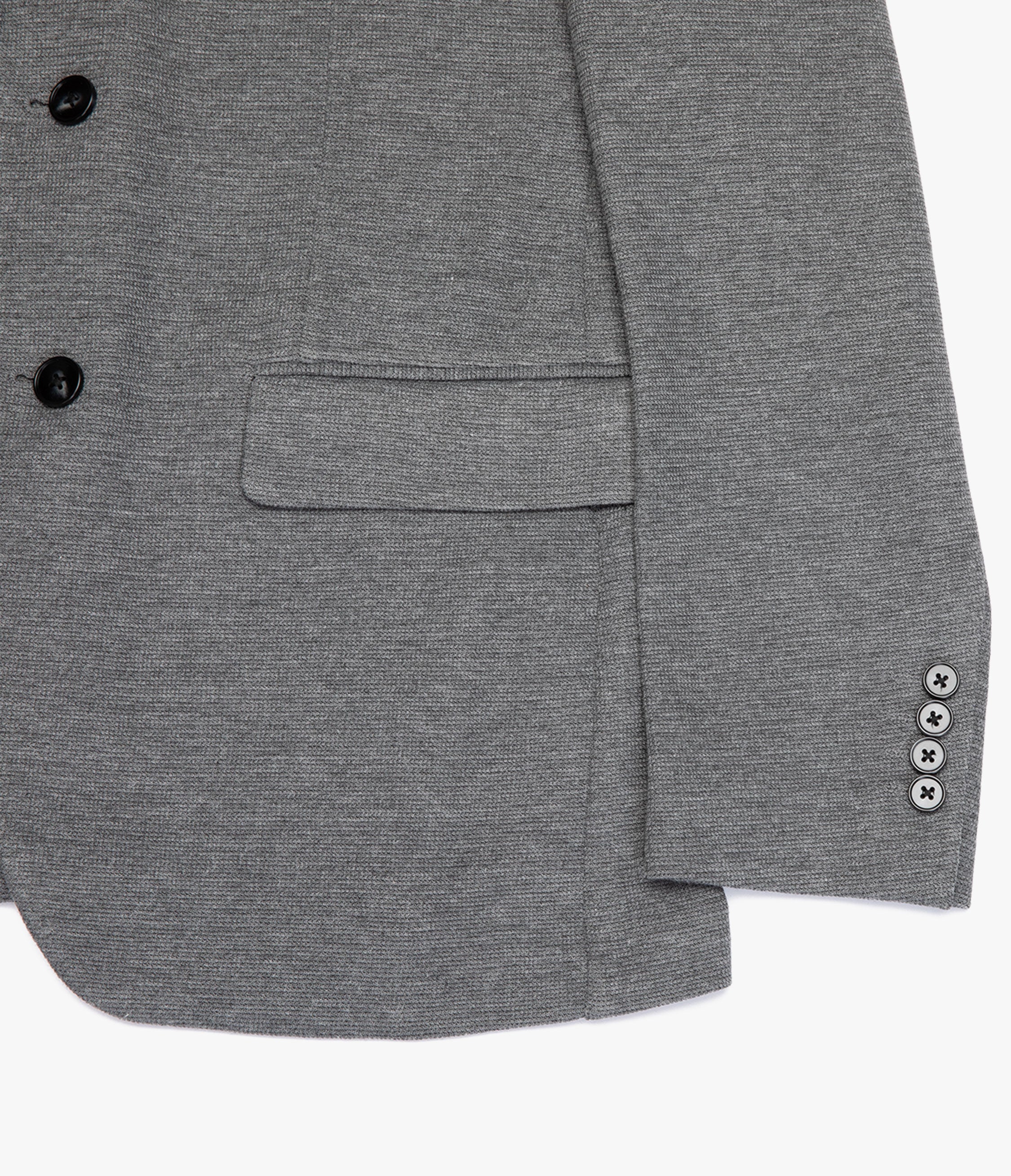 Blazer Hombre Punto Algodón Gris Marengo