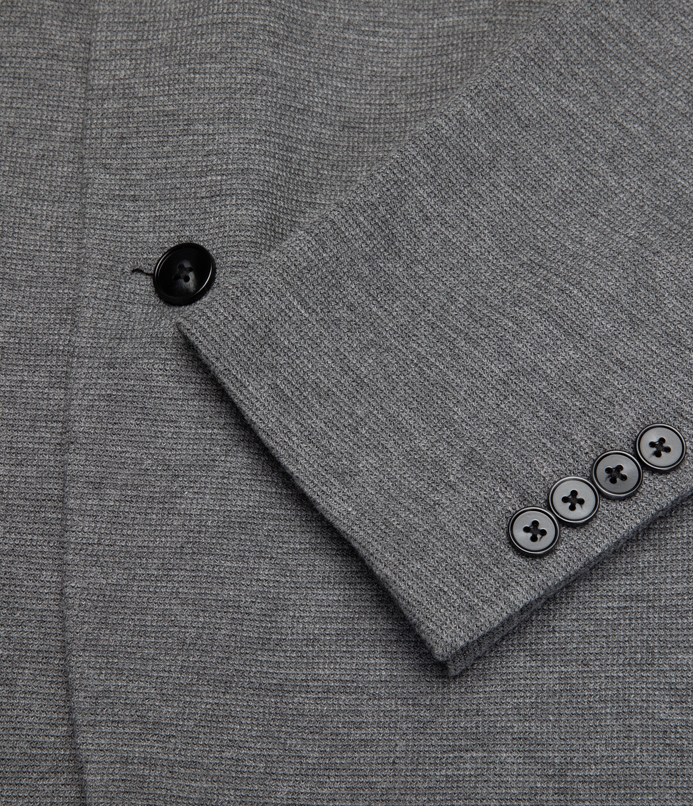 Blazer Hombre Punto Algodón Gris Marengo