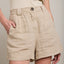 Bermuda Mujer 100% Lino Capella Beige