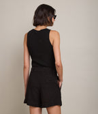 Bermuda Mujer 100% Lino Capella Negro