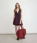 Bermuda Mujer Lino Milan Morado