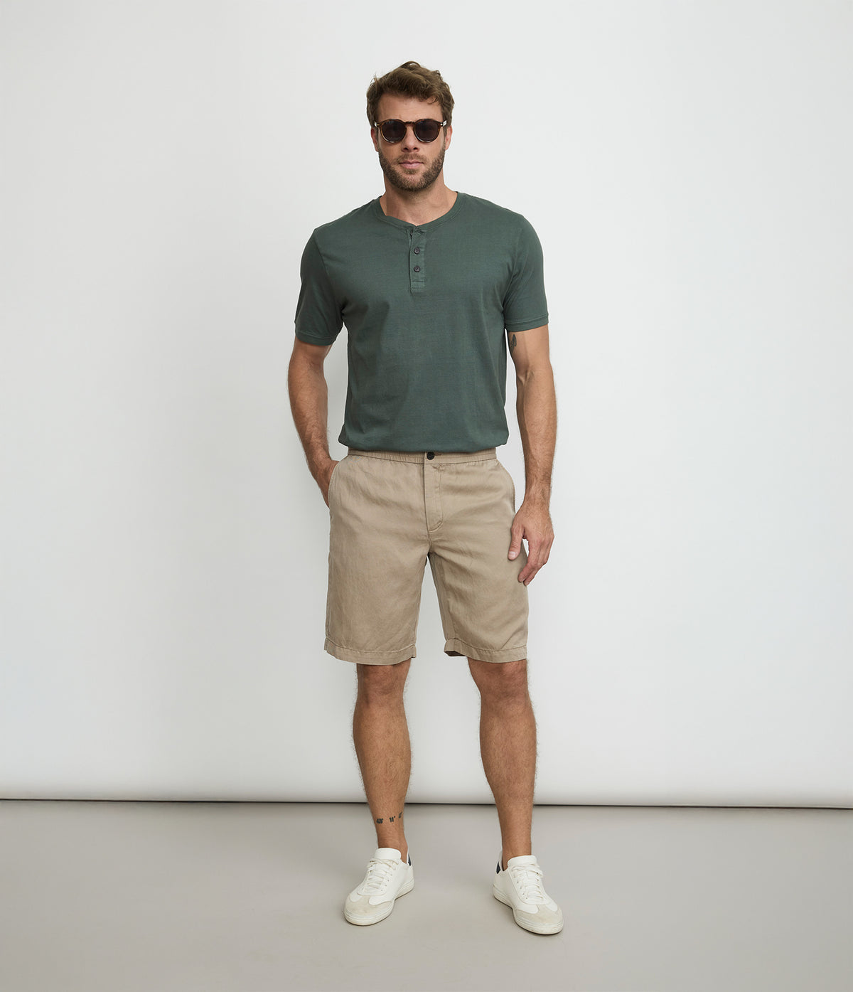 Bermuda Hombre Lyocell Roy Beige