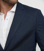 Blazer Hombre Lino Azul Marino