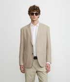 Blazer Hombre Lino Café
