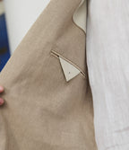Blazer Hombre Lino Café