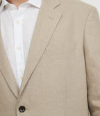 Blazer Hombre Lino Café