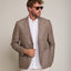 Blazer Hombre 100% Lino Café Tabaco