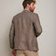 Blazer Hombre 100% Lino Café Tabaco