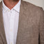 Blazer Hombre 100% Lino Café Tabaco