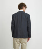 Blazer Hombre Lino Gris Marengo