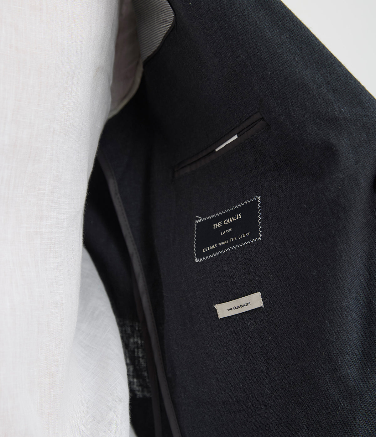 Blazer Hombre Lino Gris Marengo