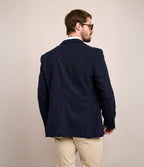 Blazer Hombre Punto Algodón Azul Marino