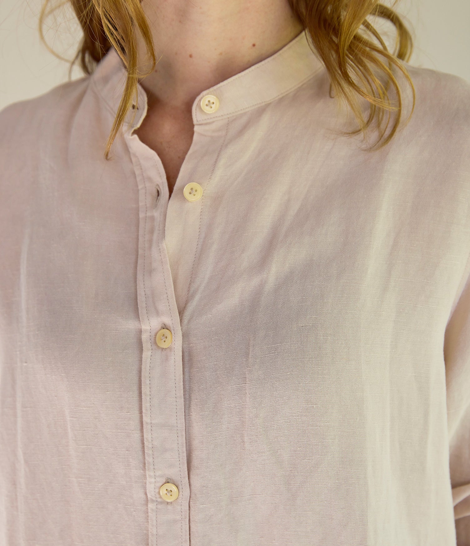 Blusa Mujer Lino Viscosa Ambar Crema