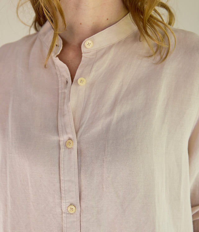 Blusa Mujer Lino Viscosa Ambar Crema