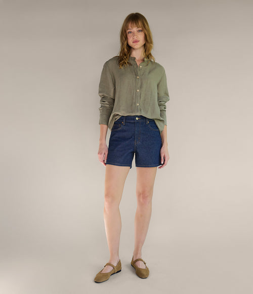 Blusa Mujer Lino Viscosa Ambar Verde