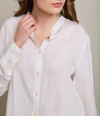 Blusa Mujer Lino Viscosa Ambar Blanco