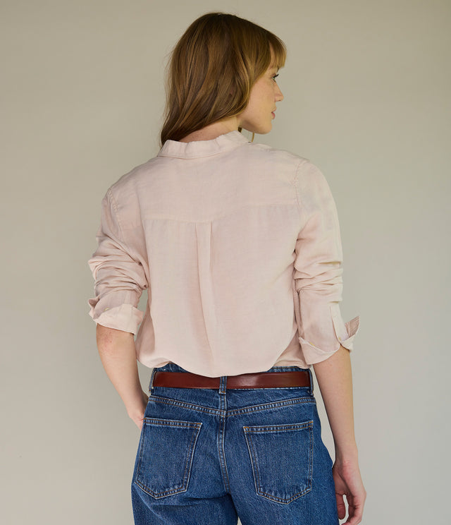 Blusa Mujer Lino Daria Crema