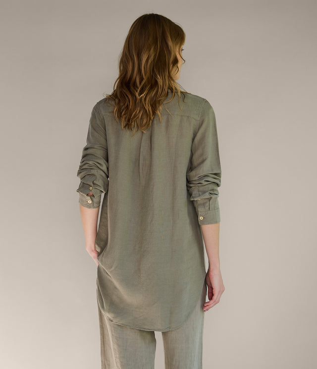 Blusa Mujer Lino Daria verde