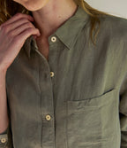 Blusa Mujer Lino Daria verde