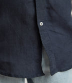 Blusa Mujer Lino Azul Marino Julia