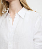 Blusa Mujer Lino Blanco Julia
