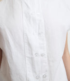 Blusa Mujer Lino Mao Blanco