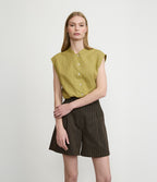 Blusa Mujer Lino Mao Pistacho