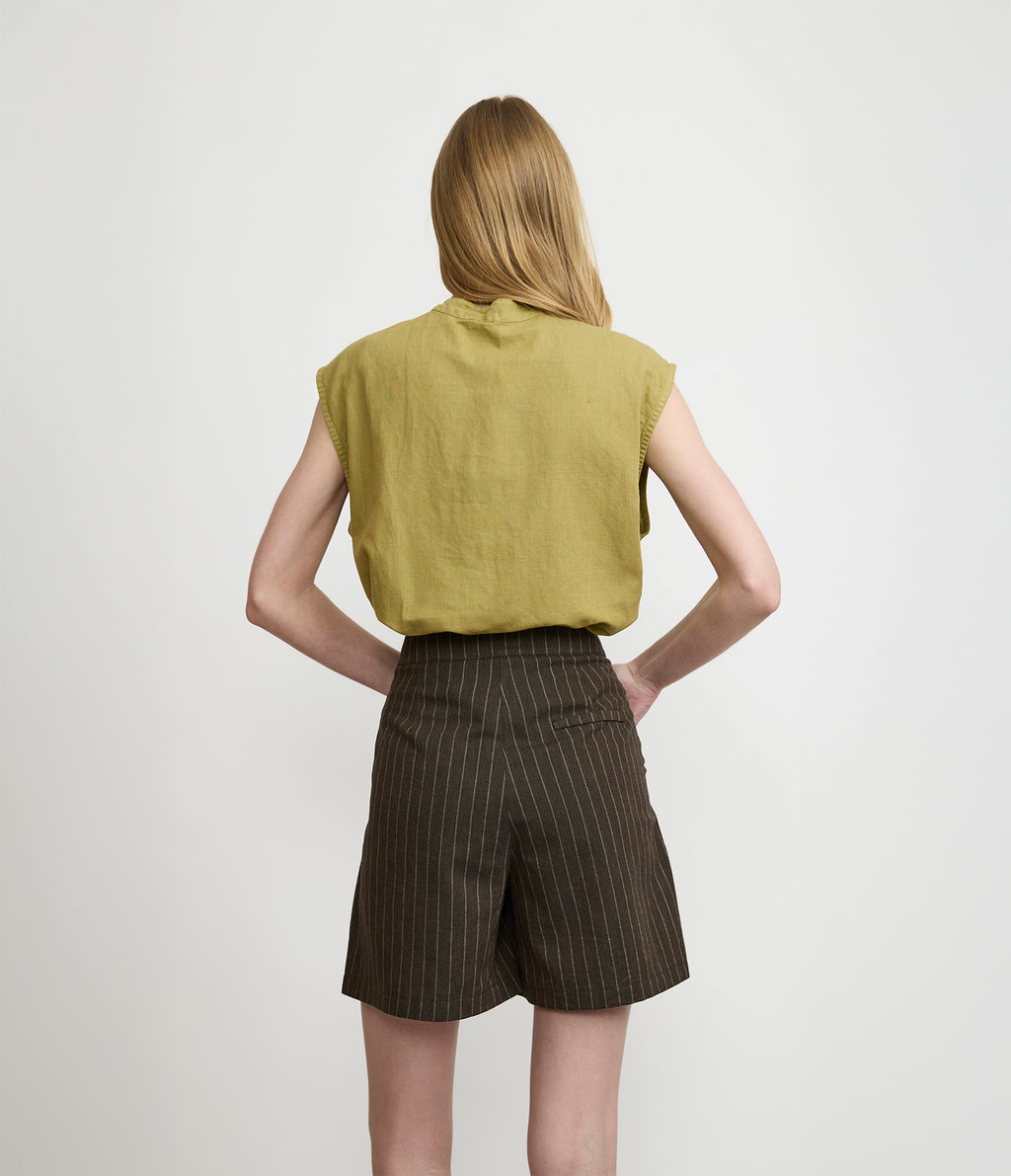 Blusa Mujer Lino Mao Pistacho