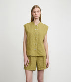 Blusa Mujer Lino Mao Pistacho