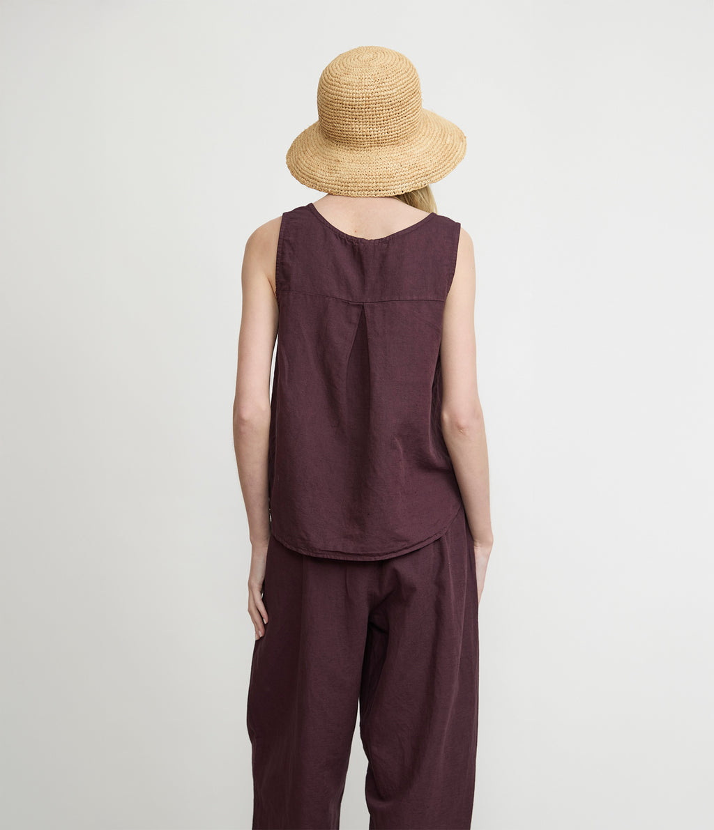 Blusa Mujer Lino Siena Morado